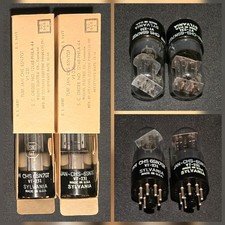 SYLVANIA 6SN7 GT VT-231 TUBO