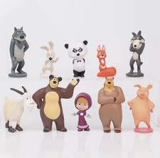 Set 10 Personaggi Masha e Orso