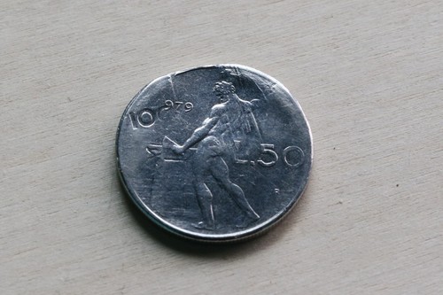 Moneta unica errore conio - errore,