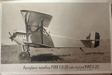 Aeroplano metallico FIAT C.R.20 con motore FIAT A-20 AVIAZIONE AEREO anni 20