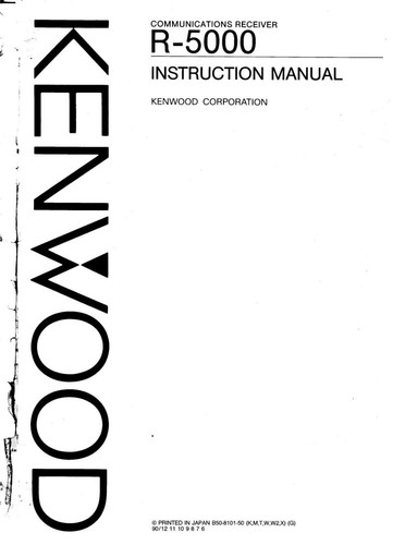 Kenwood 5000 ricevitore - kenwood, r-5000