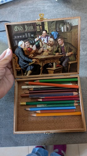 Scatolina portacolori legno - scatolina,