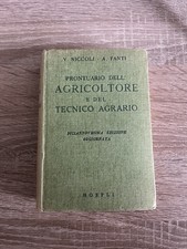 Hoepli manuale "Prontuario dell'agricoltore e del tecnico agrario" 