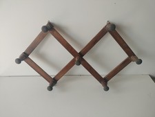 ATTACCAPANNI Antico IN Legno SNODABIle Vintage 