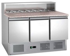 Banco Pizza Saladette 3 Porte con Piano in Granito