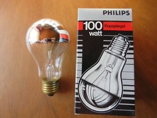 LAMPADINA PHILIPS DEKOLUX SPECCHIO A CUPOLA ARGENTO SPECCHIO TESTA E27 100W DIMMERABILE