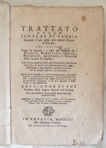 Trattato delle lettere - trattato,