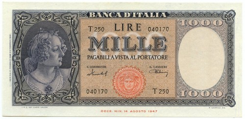 1000 lire italia ornata - 1000,