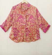 Camicia da donna beige con