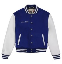 Avirex Men's Wool Blue Leather