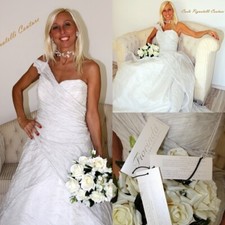 Abito Vestito Da Sposa Nuovo Da Atelier Spedizione 24 Ore 42 44 P102