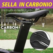 Sella bicicletta fibra - fibra, di