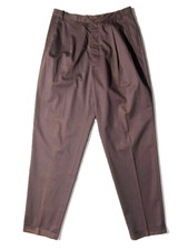 Pantalone pantalone uomo vintage anni 90 G GIGLI ROMEO GIGLI marrone cotone plissettato tg 32 Italia