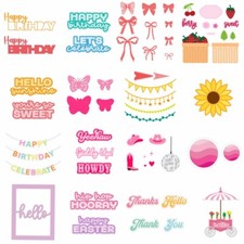 Farfalla girasole metallo taglio fustelle set timbri fai da te album artigianale scrapbooking