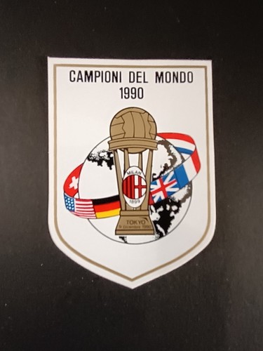 Adesivo milan campioni - milan, del