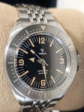 Yema Diver 200m Freccione Bracciale chicchi di riso, skin diver cassa Monnin