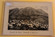 CARTOLINA ANTICA ROSCIOLO DEI MARSI PANORAMA VIAGG FRANCOBOLLO