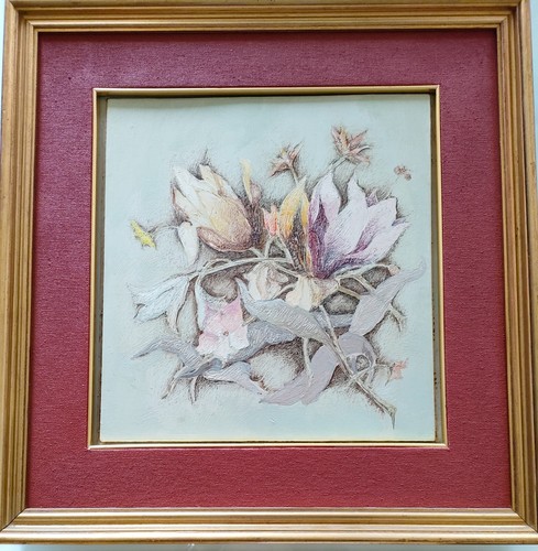 Dipinto olio cartone - su,