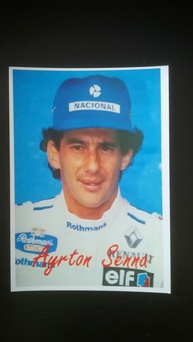 Ayrton senna cartolina - ayrton, card