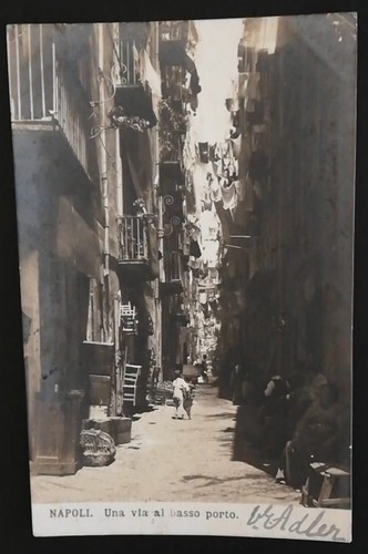 Cartolina foto napoli via - cartolina, al