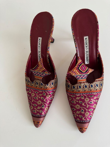 Scarpe manolo blahnik broccato - scarpe,