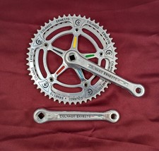 Guarnitura Campagnolo Super Record 54/48t Colnago Ernesto incisa 170 5 colori