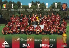 Cartolina milan stagione - cartolina,