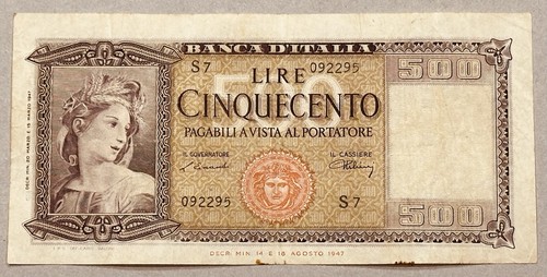Banconota 500 lire - 500,