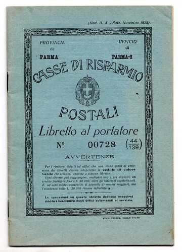 Casse risparmio postali - casse,