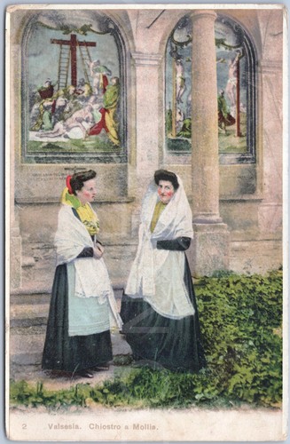 Mollia vintage postcard women - mollia,