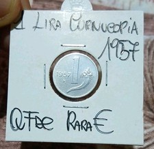 1 LIRA 1957 CORNUCOPIA   QFDC