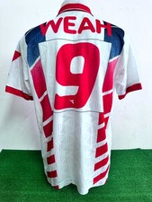 MAGLIA LIBERIA WEAH MILAN MATCH WORN SHIRT JERSEY CAMISETA VINTAGE 1995/1996 COA