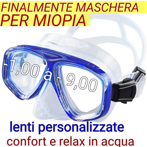 Maschera subacquea miopia - maschera,