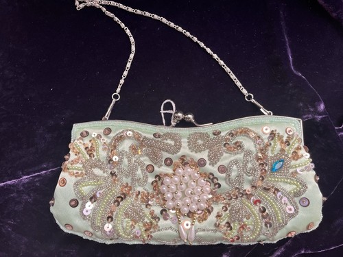 Pochette sera verde - verde, con
