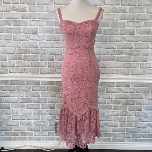 Abito bodycon pizzo - abito, rosa