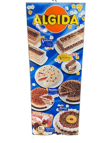 Targa tabella latta gelato - tabella,