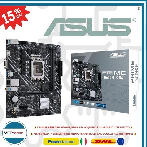 Asus prime h610m scheda - h610m-k, d4