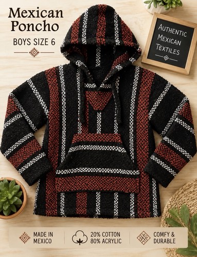 Poncho messicano felpa con