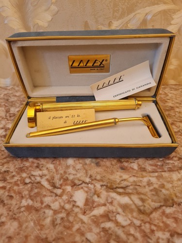 Rasoio lalex vintage placcato - lalex,