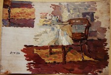 Dipinto olio sovietico ucraino