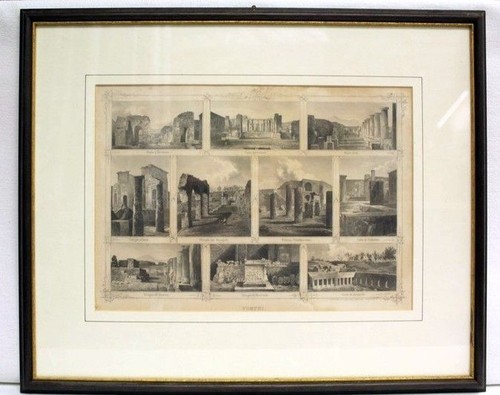 Stahlstich von pompei mit - von, 10