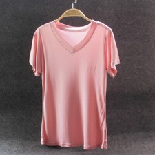 T shirt 100% seta tinta unita