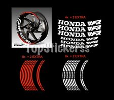 Honda VFR adesivi cerchi moto cross PERSONALIZZATI  strisce V F R  adesivo decal