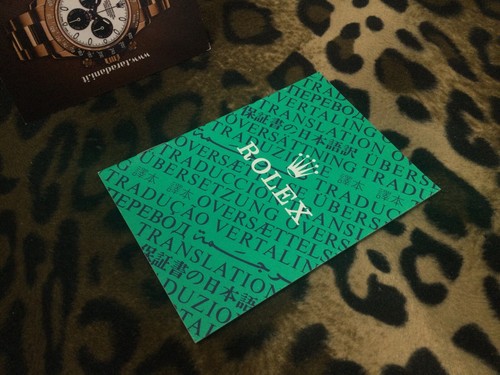 Rolex translation booklet - translation,