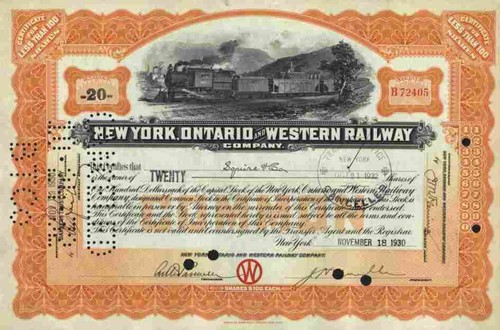 New york ontario western - york,