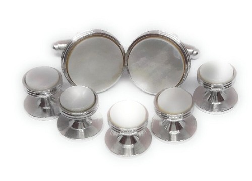 Gemelli madreperla borchie - gemelli,