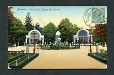 f951  CARTOLINA PALERMO VILLA GIULIA PIZZA DEL CENTRO 1912++