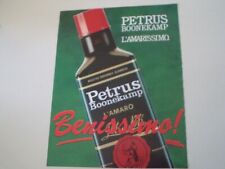 advertising Pubblicità 1989 AMARO PETRUS BOONEKAMP