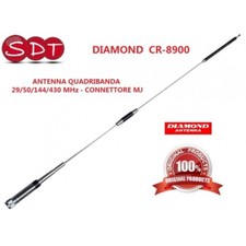 DIAMOND ORIGINALE CR-8900 ANTENNA QUADRIBANDA 29/50/144/430 MHz - CONNETTORE MJ