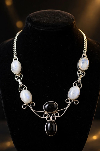 Collana pietra luna - pietra, di
